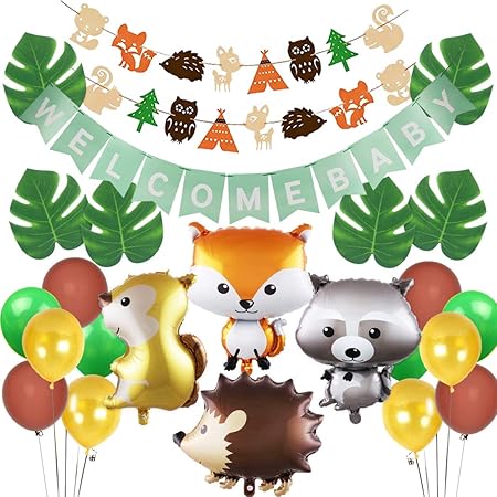 amazon woodland baby shower decorations