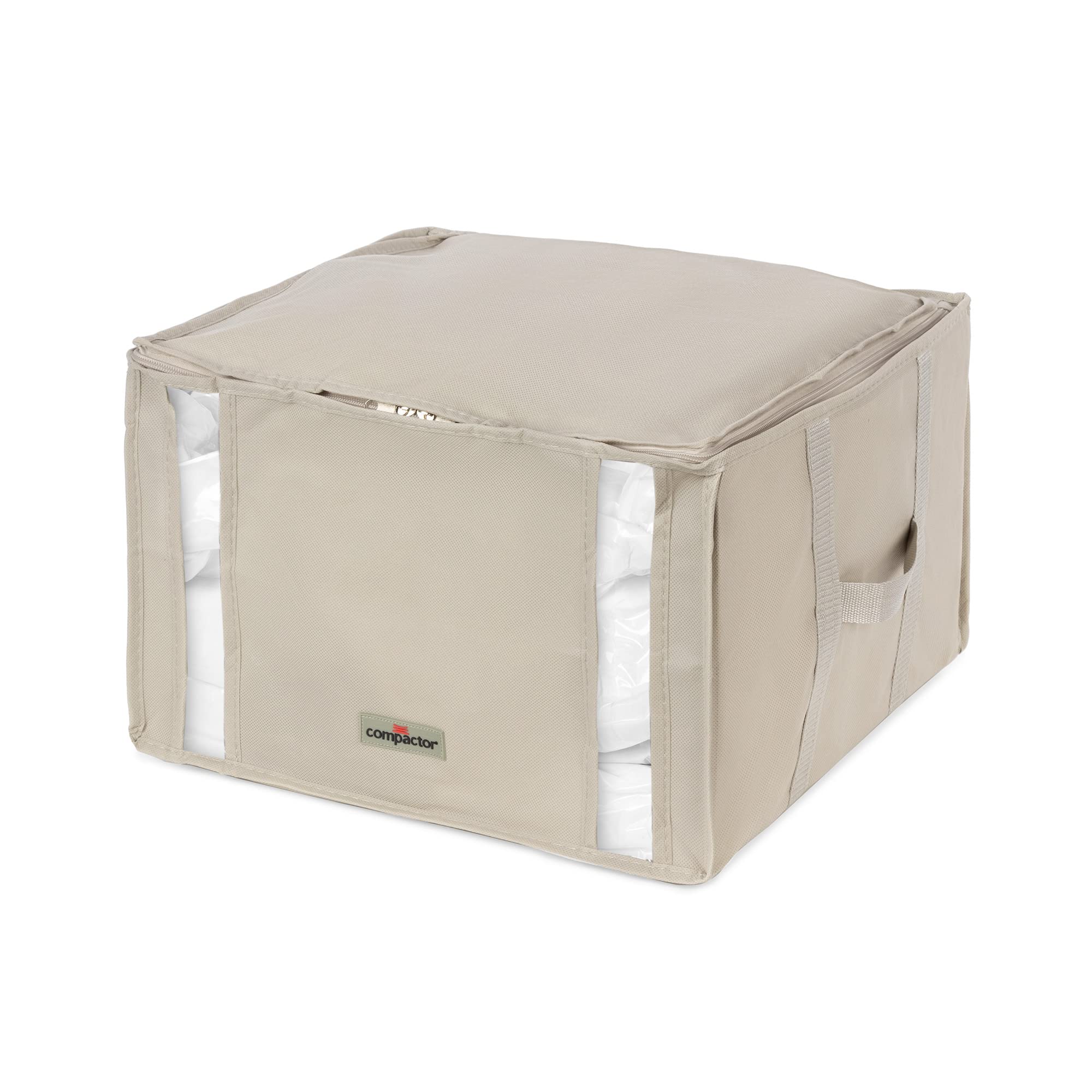 Compactor Dune 3D Semi-Rigid Vacuum Box, Medium, Beige – Space-Saving Solution (Sku: RAN7651)