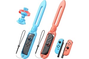 MENEEA 2 Pack [Switch 2/1/OLED] Zelda Sword Accessories for Nintendo Switch 2(2025)/1/OLED Joypad Controller, Sword Hand Grip for Nintendo Switch Sports/Legend of Zelda: Tears of the Kingdom/Skyward Sword HD