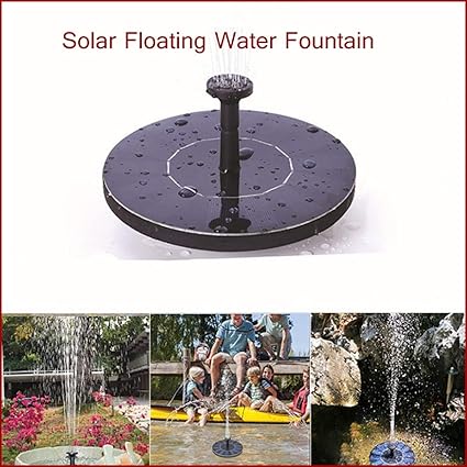 Halsey99 Pond Fountains Mini Solar Floating Water Fountain For