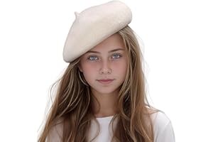 Jastore Kids Beret Hats for Girls French Wool Berets Hat Classic Fashion Warm Beanie Cap for Toddler Little Girl