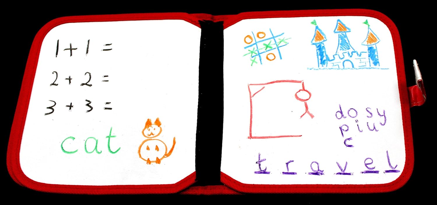 Kids Erasable Doodle Book set, reusable drawing pads, preschool travel art toy, scribbler board for travel road trip - Image 4