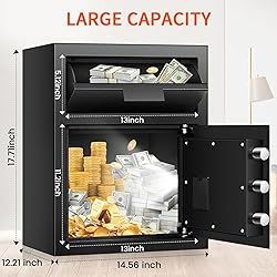 2.6 Cuft Depository Safe for Business with Quick