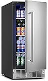 Feelfunn 15 Inch Undercounter Beverage Refrigerator