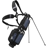 UNIHIMAL Sunday Golf Bag with Stand, 3.2 Lbs Lightweight Pitch and Putt Carry Bag with Cooler Pocket, Portable Driving Range Club Case for Men Women, Fits 5-6 Clubs, 31.5 Inch