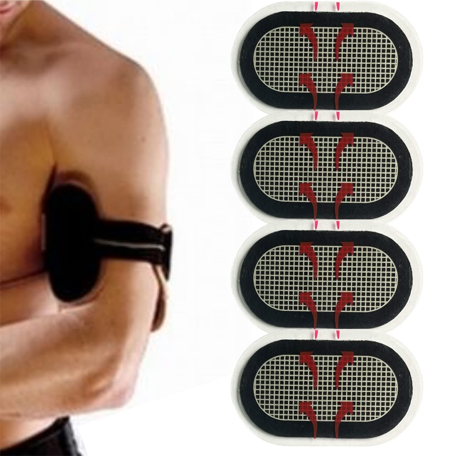 TENSPAD SILVER Replacement Pads Compatible with Slendertone Devices (Slendertone Arms Unisex)