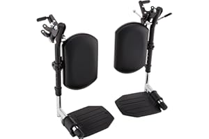 Invacare Wheelchair Elevating Legrest with Padded Calf Pads, Footrest with Swing Away Function, Adjustable Length, Tool-Free Installation, Designed for Invacare Wheelchair