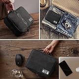 HCFGS Travel Cable Organizer Bag 3-Layer Large 28x21x10cm Black view 7