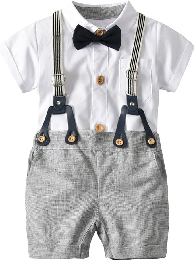 baby boy white suit set