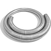 SKYMIRO 1.5 In Exhaust Flex Pipe, 304 Stainless Steel [1 1/2"] ID x 72" Universal Flexible Exhaust Tubing