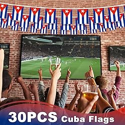 Cuba String Flag Pennant Banner, Small Mini Cuban