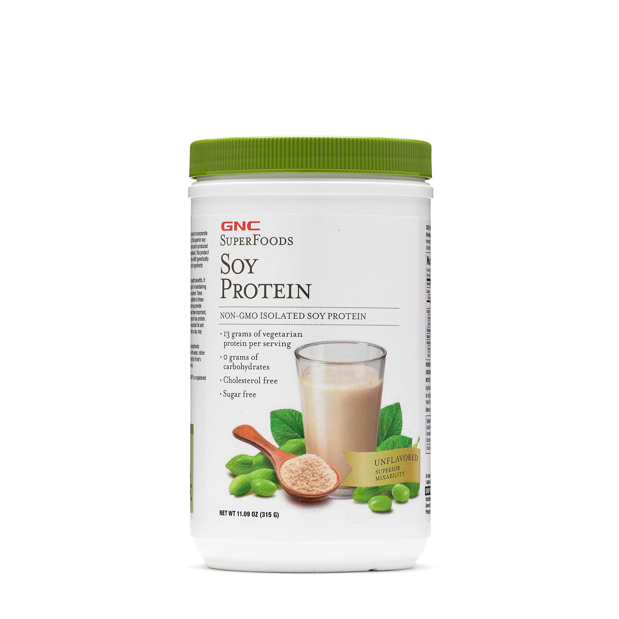 GNC SuperFoods Soy Protein, Unflavored, 21 Servings