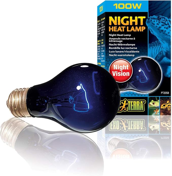 Exo Terra - Lámpara de calor nocturna, 100 W 