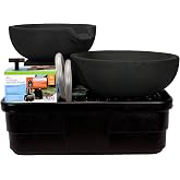 Aquascape Spillway Bowl and Basin Fountain Kit, Iron Ore, 19 inch / 21 inch Dia (49/52 cm), 78427