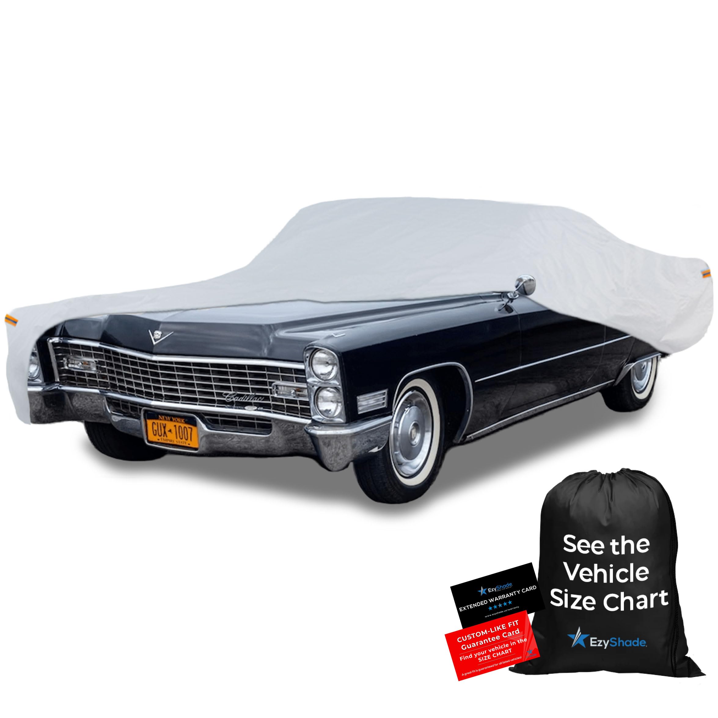Photo 1 of EzyShade 10-Layer Waterproof Sports Car Cover. See Vehicle Size-Chart for Accurate Fit. All Weather Outdoor Covers. Thunderbird Impala Grand Fury Classic Cars. Sun Snow Rain. Size C7 (See SizeChart)