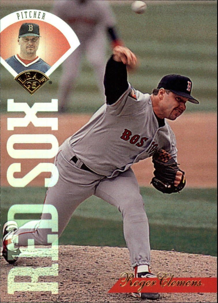1995 Leaf Baseball Card 255 Roger Clemens Collectibles