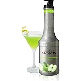 Monin - Granny Smith Apple Pur&eacute;e, Tart and Sweet, Great for Smoothies and Desserts, Gluten-Free, Non-GMO (1 Liter)
