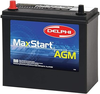 Delphi BU905P MaxStart A.G.M. Premium Automotive Battery, Group Size 51P