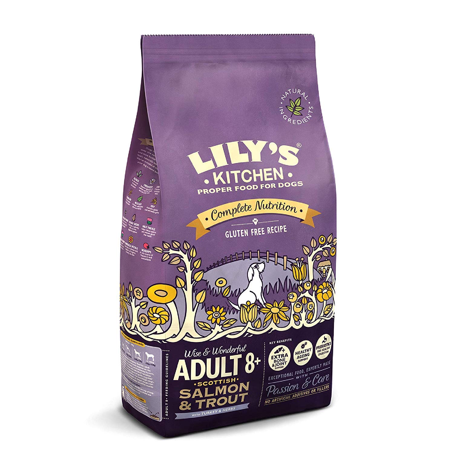 Lily's Kitchen Adult 8+ Senior Salmon and Trout Complete Dry Dog Food, 7kg