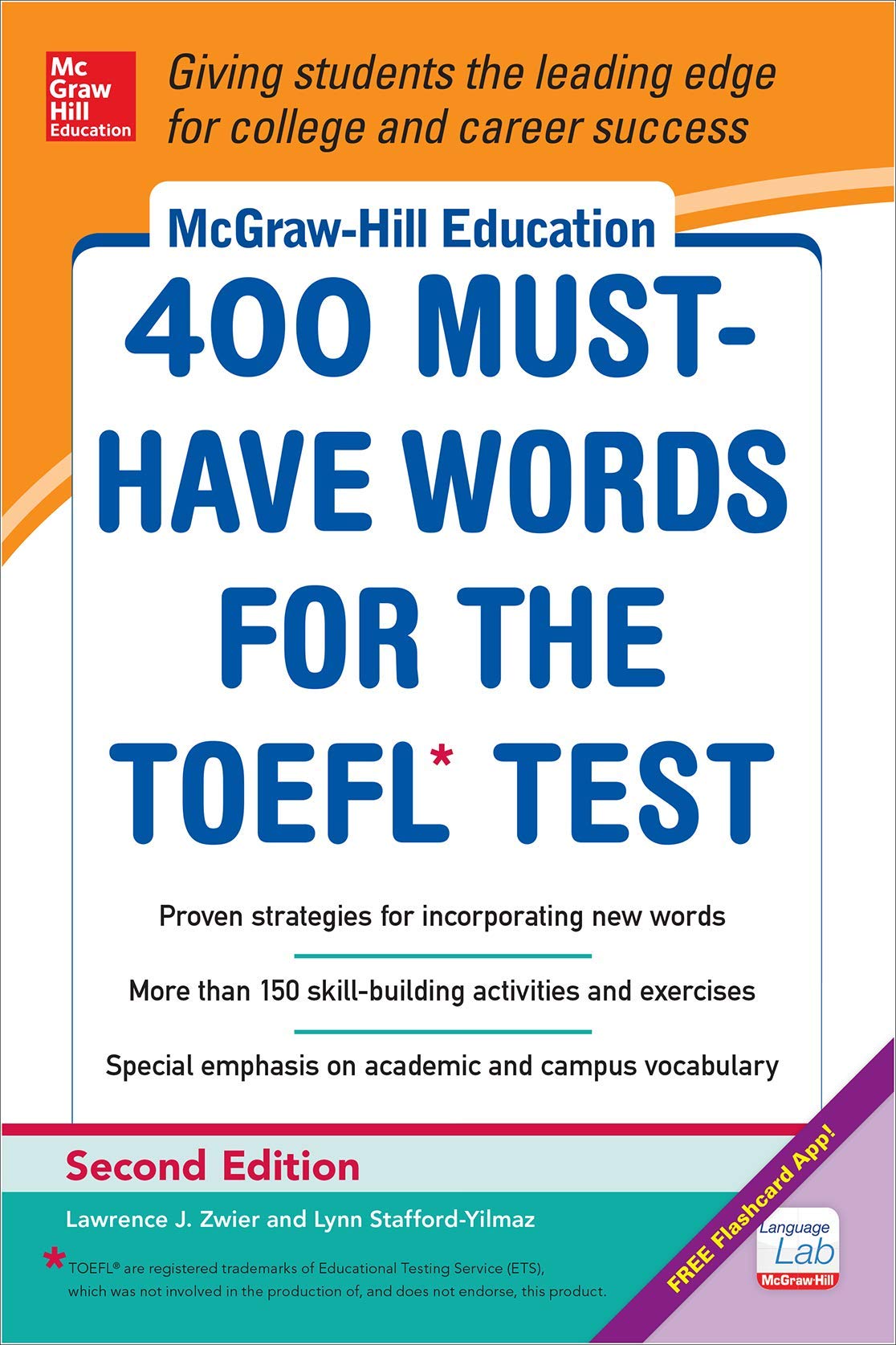 Mcgraw Hill Education 400 Must Have Words For The Toefl 2nd Edition Stafford Yilmaz Lynn Zwier Lawrence Amazon Com Books