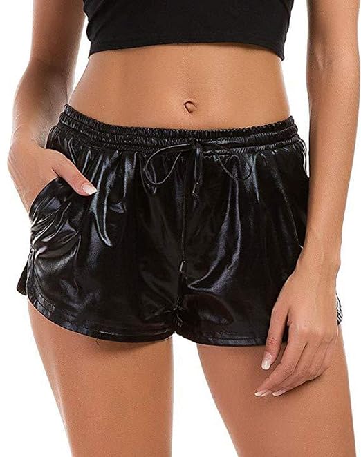 pantaloncini corti in pelle