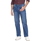 Soojun Men's Flex Waistband Relaxed Fit Straight Leg Jeans