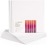 CreativePeak Blank Canvas Panel 8x8 in (10 Pack) White Pre-Primed view 1
