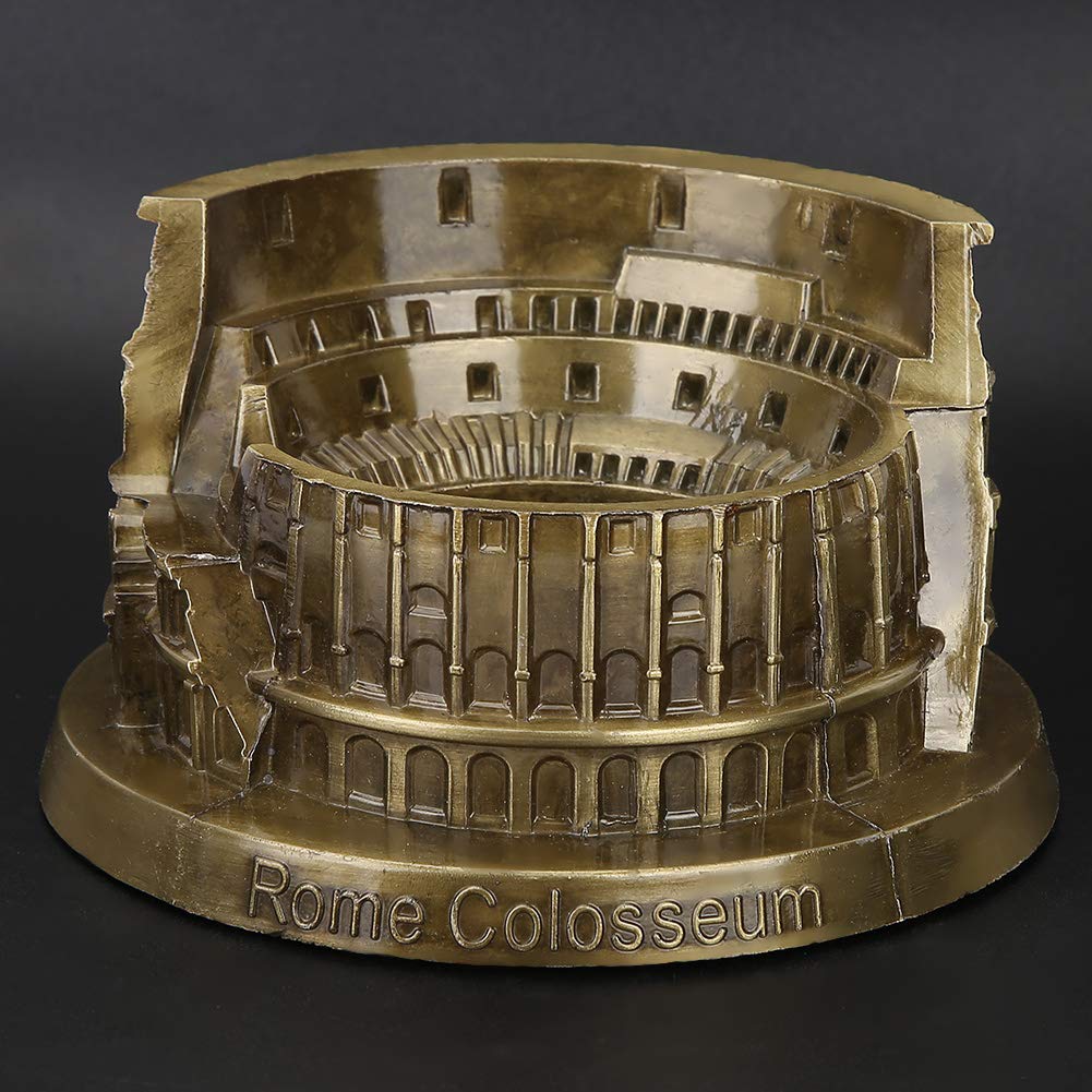 Ozgkee Miure Desktop Vintage Roman Colosseum Model Miniature Roman Colosseum Arts Craft Desktop Decor