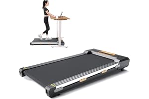 AKLUER Walking Pad Treadmill with Incline Under Desk Treadmill, 2 in 1 Portable Compact Treadmill for Home with Remote Control, LCD Display, Small Walking Jogging Machine