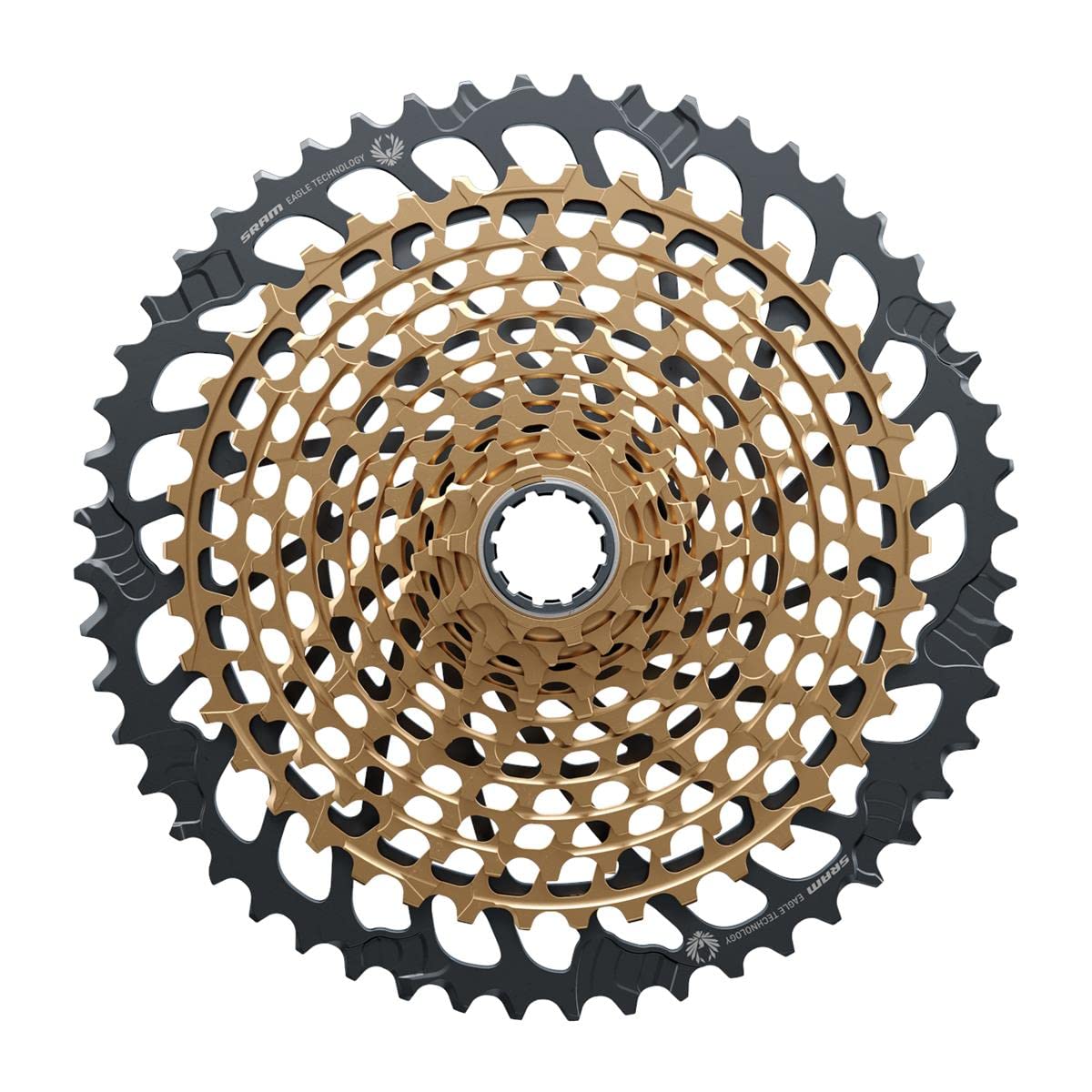 Cassette SRAM XX1 Eagle XG-1299 - 12 velocidades, 10-52 dientes, dorado, para cuerpo del conductor XD