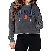 chicka-d Women's Campus Crop Top Hoodie