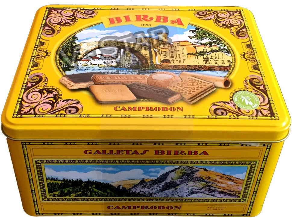 GALLETAS BIRBA CAMPRODON 675g Biscuits Cookies TIN Christmas Gift Box GALLETAS BIRBA CAMPRODON 675g Biscuits Cookies TIN Christmas Gift Box