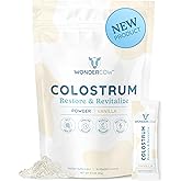Colostrum Supplement Powder for Gut Health, Immune Support, Muscle Recovery & Wellness | Natural IgG Pure Whole Bovine Colostrum Superfood, Vanilla, 30 Servings