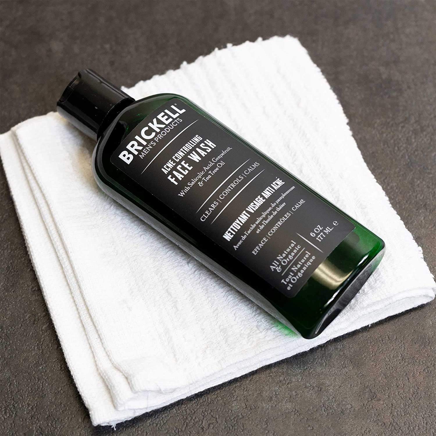 brickell acne controlling face wash