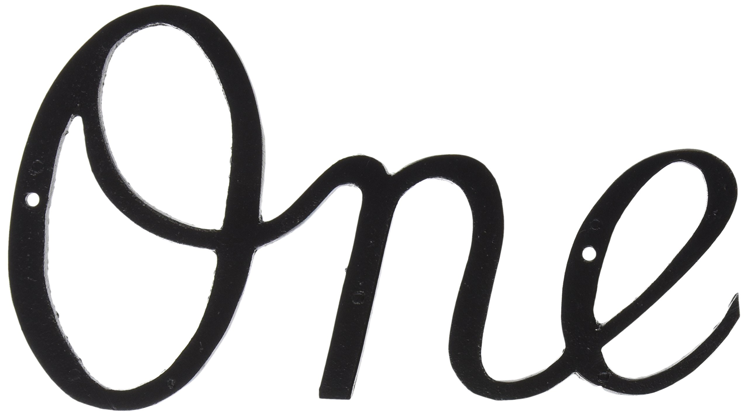 Montague Metal Products SHN-1 Large Script House Number, One,Black