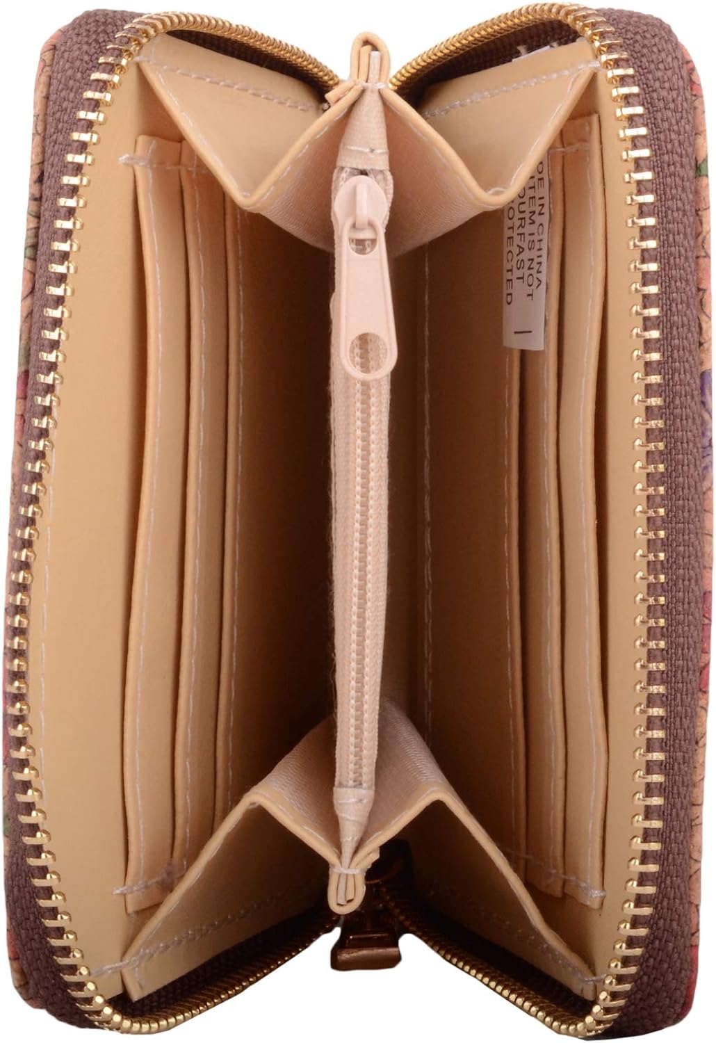Womens RFID Protected Zip Around Cork Credit Card/Money/Coin Holder/Purse - Image 4