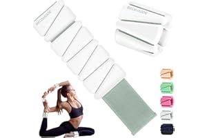 BECOJADDE Ankle Weights Set of 2 (1 lb/2 lb Each) Wrist Weights for Women Men Adjustable Arm & Leg Weighted Bangles Wristbands for Home Pilates, Walking, Yoga, Workout, Pool Exercise