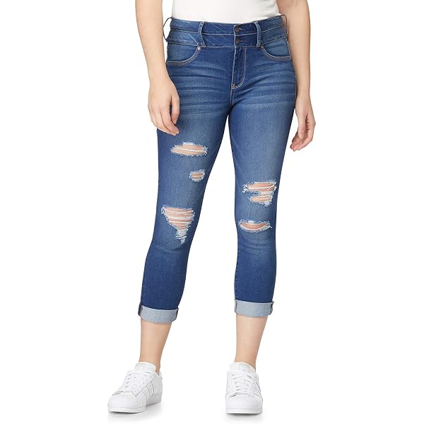 FYEARFOX Women's Destroyed Ripped Denim Bell Bottom Flare Jeans – Raw Hem, Frayed Details, Black, X-Large (Check Size Chart) - View #5