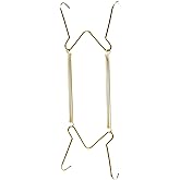 Hillman Spring-Wire Plate Hanger with Wall Hook, 5-1/2 to 8 In, 2 Pack | Tension arms grip the rim, plastic tips protect the glaze, includes a mount, china, platters, dining room, kitchen display