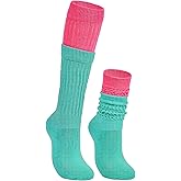 American Trends Women's Slouch Socks Extra Long Knee High Socks Boot Socks - Pink, One Size, 1 Count