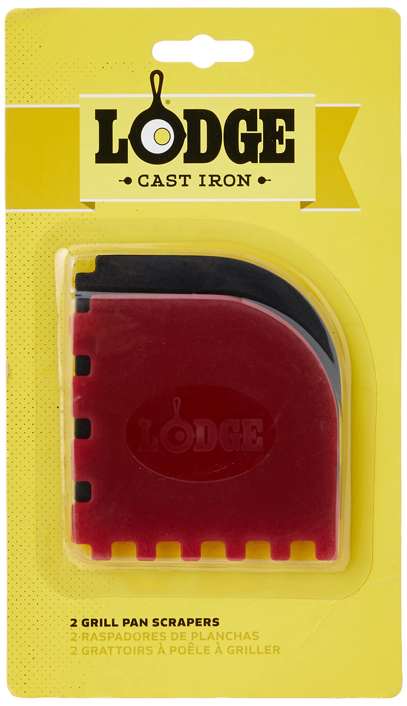 Lodge Grill Pan Scrapers, Set of 2, Multi-Colour