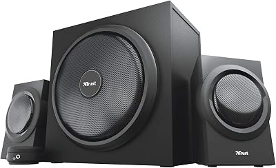 Trust Yuri 2.1 Speaker Set 120W Subwoofer UK Plug Wired Volume Control