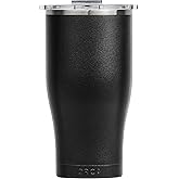 ORCA Chaser 27oz | Insulated, Stainless Steel Cup with a Spill Proof Whale Tale Lid, Dishwasher Safe Tumbler for Hot & Cold Drinks — Black Topo
