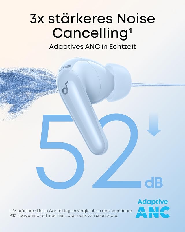 by Anker P31i kabellose Bluetooth-Kopfhörer, Hi-Res Sound, Blau