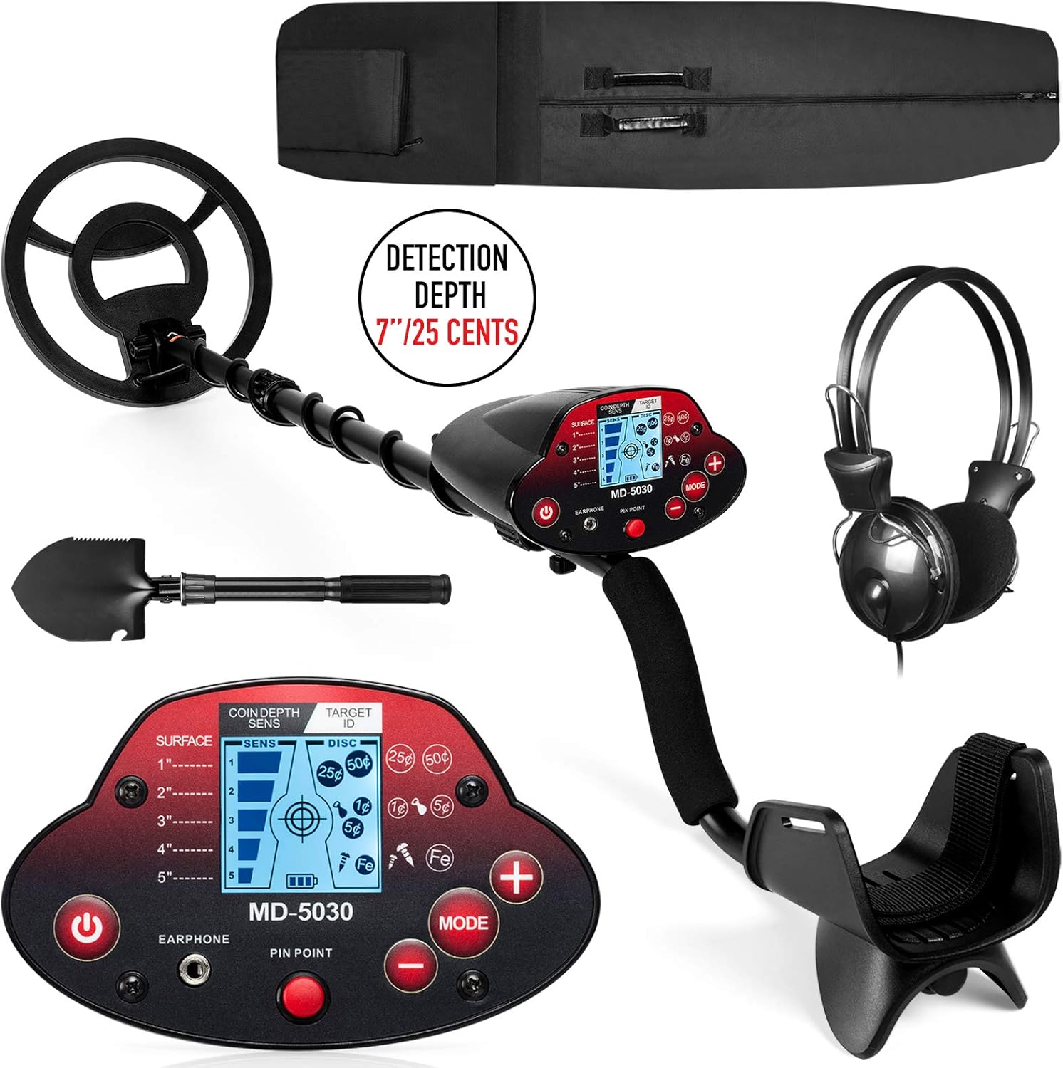 VVinRC Professional Metal Detector for Adults, High Sensitivity Metal