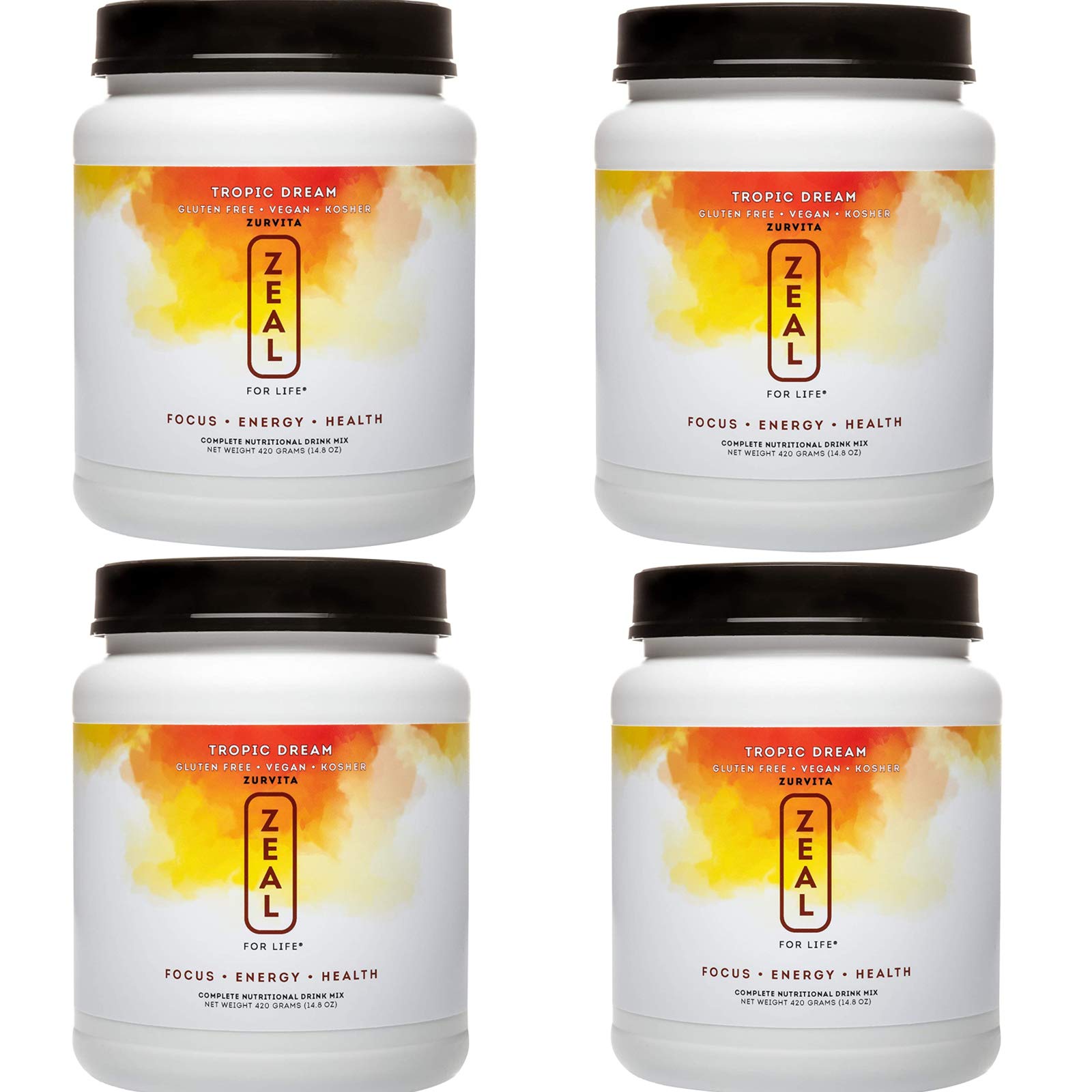 Buy ZEAL FOR LIFE//TROPIC DREAM (QUAD-CANS) - Gluten Free,Vegan 