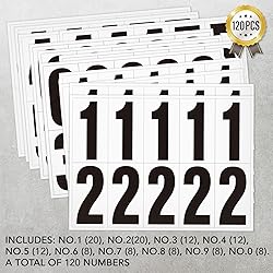 3 inch Adhesive Numbers for Mailbox, Vinyl