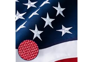 XIFAN American Flag 4x6 ft Deluxe Super Tough Series, Heavy Duty Spun Polyester, All Weather US Flag USA High Wind with Embroidered Stars, Brass Grommets, Ultra Durable United States Flag Outdoor Outside