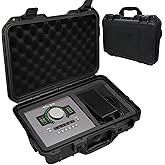 MiKiJoy4U Audio Interface Carrying Case for Universal Audio Apollo Twin X DUO/Twin X QUAD/Twin X DUO Gen 2/ Twin X QUAD Gen 2, Hard Shell Travel Case Equipped with Comfort Handle