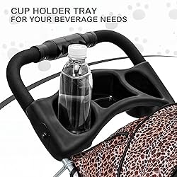 MoNiBloom 3 Wheels Pet Dog Cat Stroller for Small